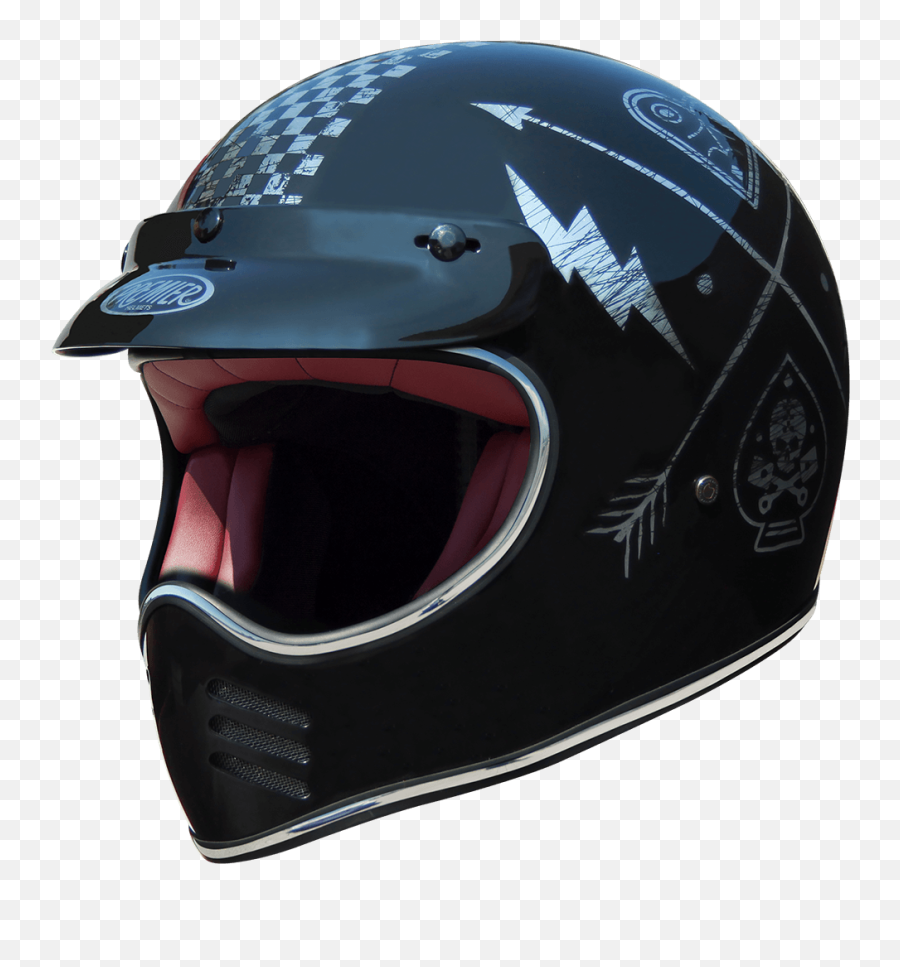 Download Bike Helmet Emoji Gif - Old School Motocross Helmet Motorcycle Helmet Png,School Emoji Transparent