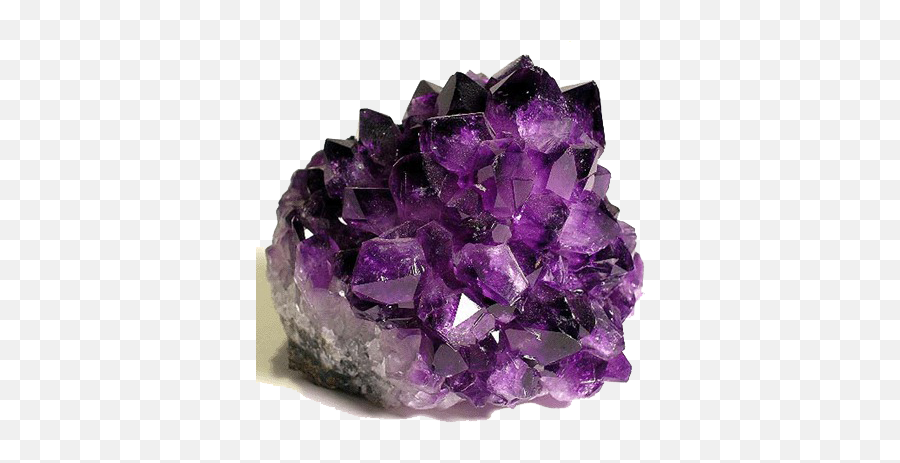 Amethyst Crystals Transparent - Rock With Purple Crystals Png,Crystal Transparent Background