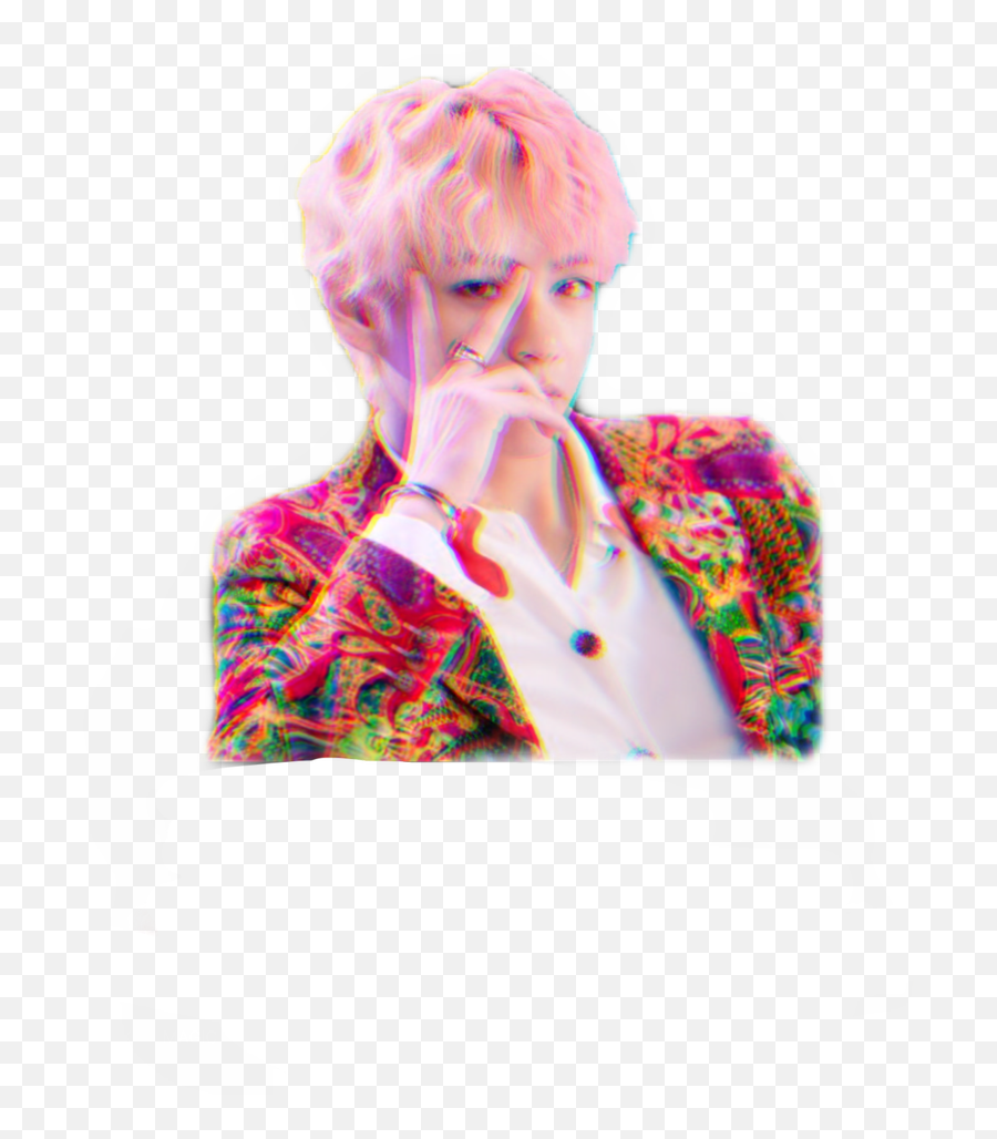 Download Hd Png V And Tae Image - De Bts V Idol Pixie Cut,Bts V Transparent