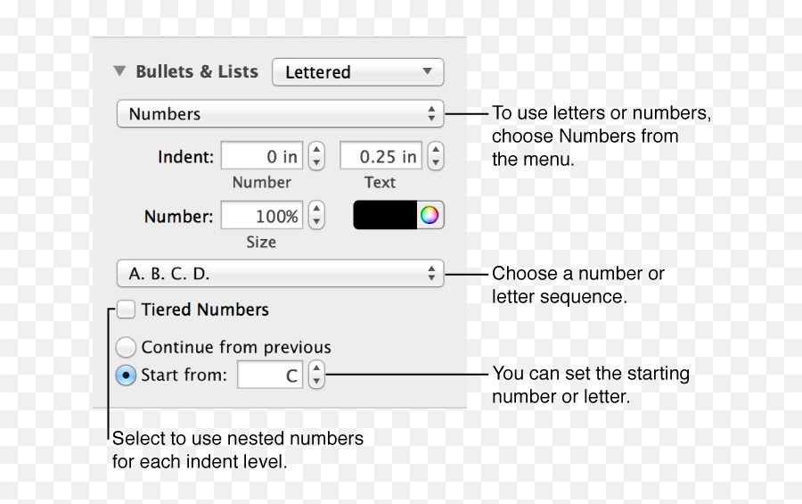 Create Bulleted And Numbered Lists - Dot Png,Numbered List Icon