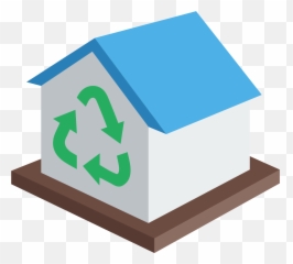 Recycling Center Icon - Recycle Home Png Transparent House