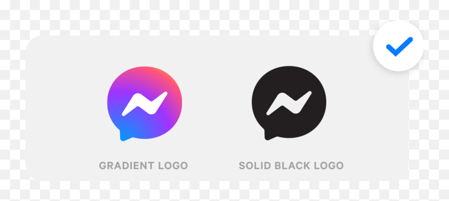 Facebook Brand Resources - Messenger Logo 2020 Png,White Messenger Icon