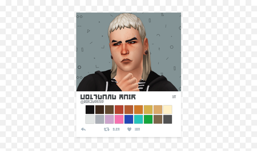 Pin - Sims 4 Mullet Png,Mullet Icon