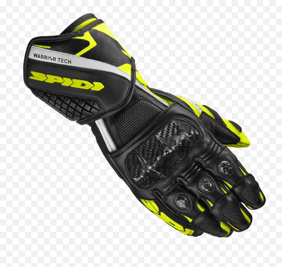 Spidi Carbo 5 Gloves - Black White Yellow Spidi Carbo Gloves Png,Ducati Scrambler Icon Yellow