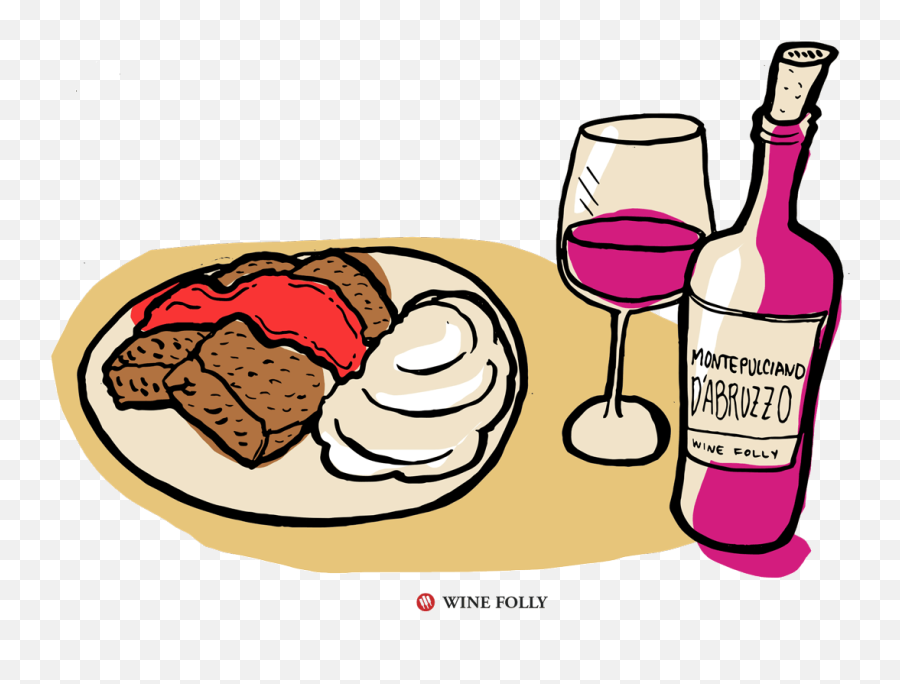 15 Drool - Worthy Comfort Food And Wine Pairings Wine Folly Meat Loaf Clipart Png,Drooling Icon
