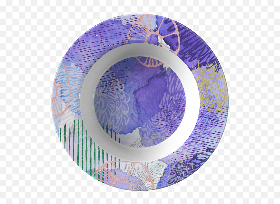 Cool Abstract Blue Purple Thermosf Polymer 85 Inch Bowl Microwave Safe - Thermosaf Png,Mind Blue Circle Icon