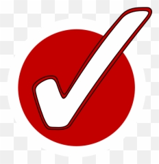 Red Check Clipart - Vector Red Check Mark Png,Red Check Mark Png
