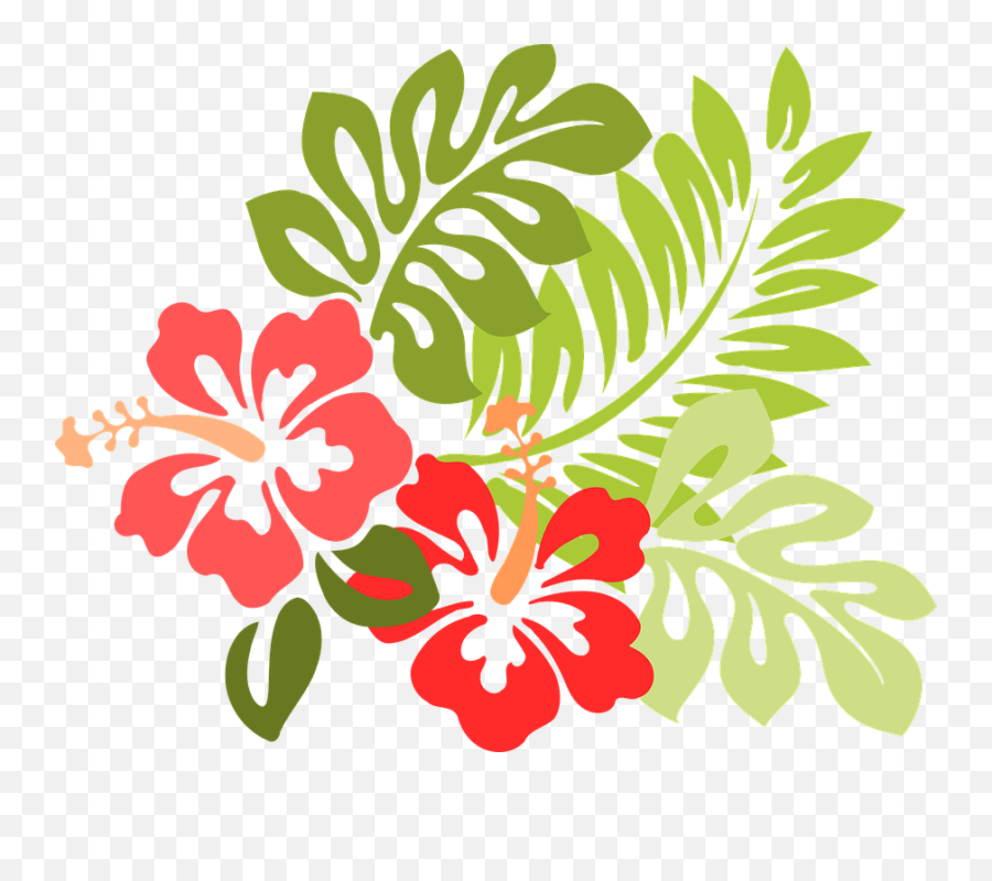 Hawaiian Flowers Png 3 Image - Clip Art Hibiscus,Hawaiian Flowers Png