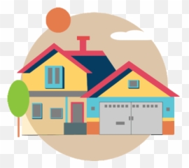 House Party Sticker - Cartoon Roof Shingle png