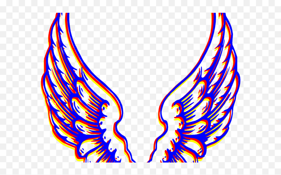Angel Clipart Colorful - Angel Wings Logo Png Transparent Picsart Wings Png Hd,Angel Wings Transparent Background