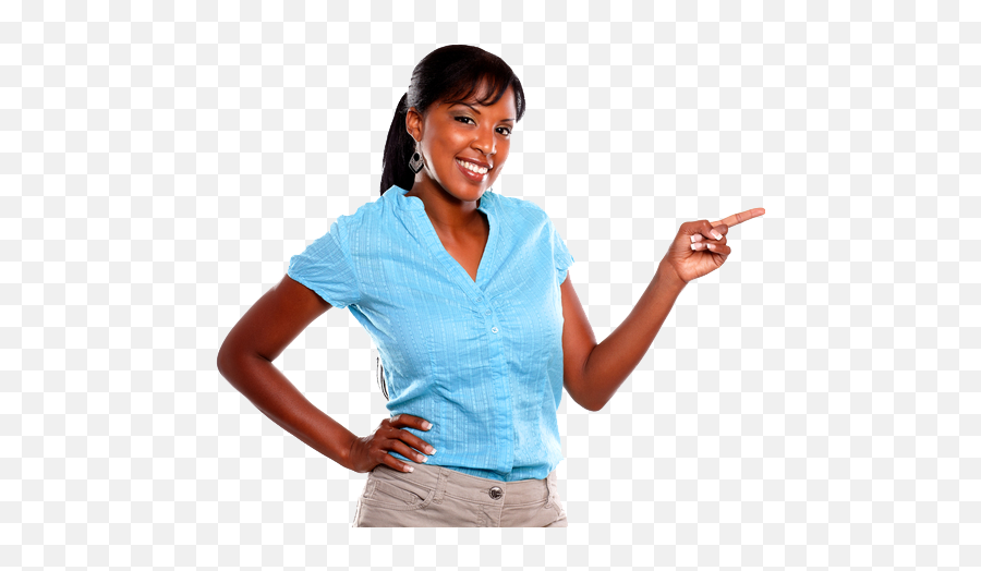 Black Business Woman Png Image - African American Woman Pointing Png,Black Woman Png