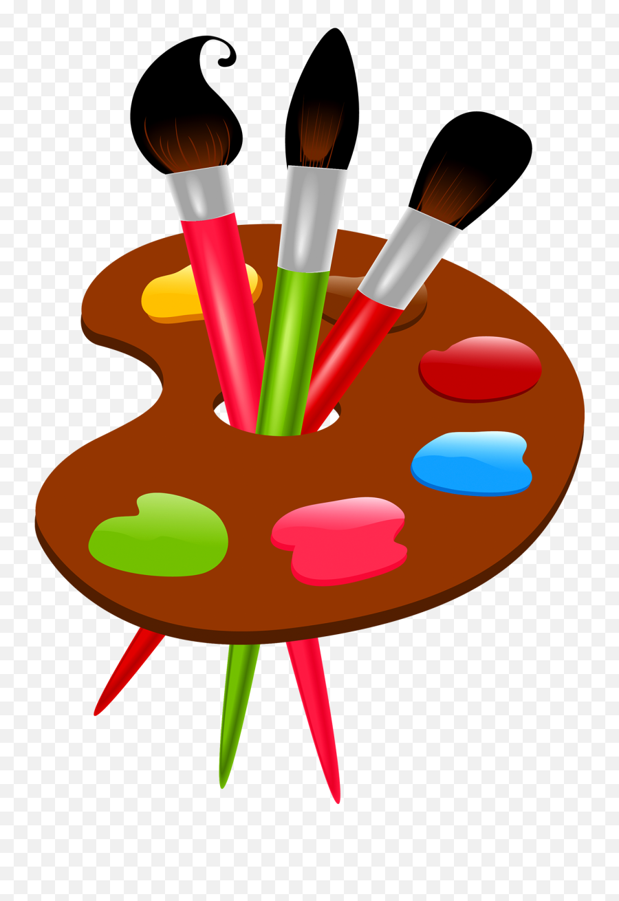 Download Paintbrush Art Color Wheel - Color Paint Brush Clip Art Png,Paintbrush Clipart Transparent