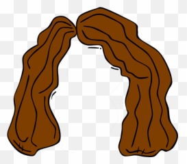 Brown Wig Clipart - Hair png