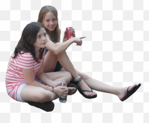 Download Young Girls Sitting - Human Png