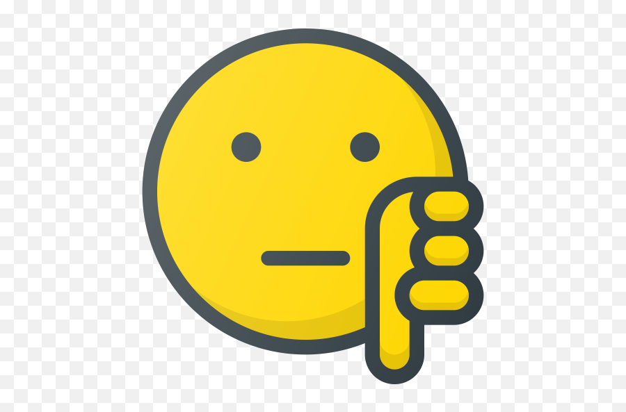 Emoji Emote Emoticon Emoticons Icon - Dislike Emoji Black And White Png,Emote Png
