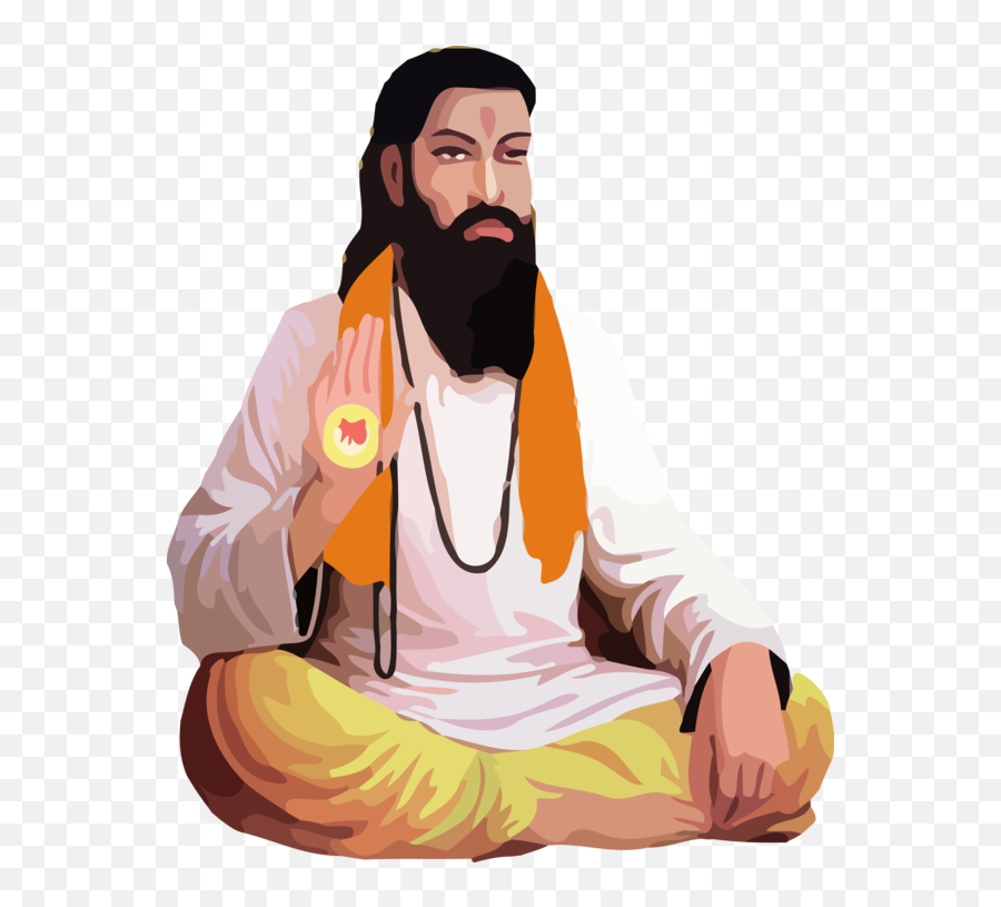 Guru Ravidas Jayanti Yoga Kneeling - Ravidas Jayanti Png,Yoga Transparent