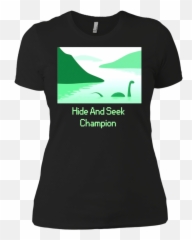 Seek Champion Funny Loch Ness Monster - Active Shirt Png,Loch Ness Monster Png
