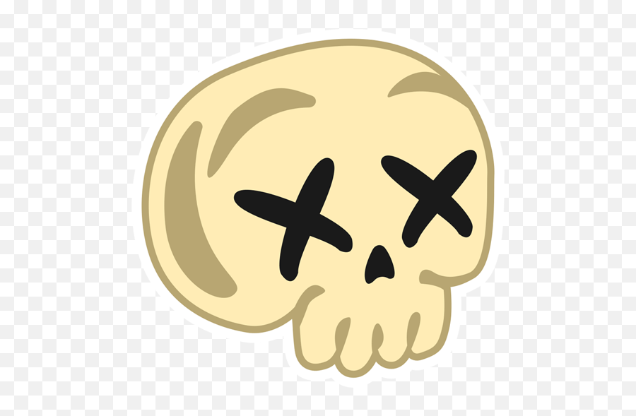 Skull Emoji Dead Sticker Png