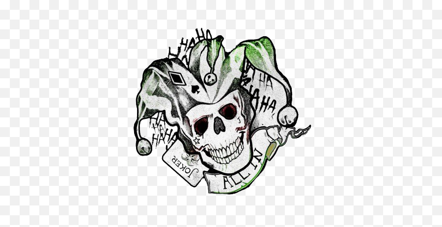 Joker Tattoo Poster Suicide Squad - Joker Tattoo Suicide Squad Png,Suicide Squad Logo