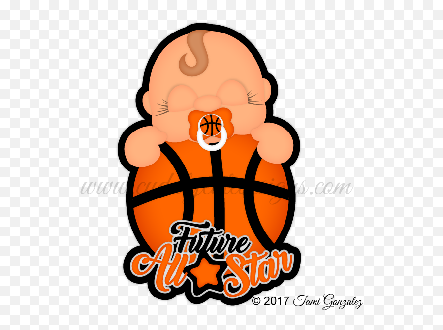 Baby Scrapbook - Baby Basketball Cute Png,Cartoon Basketball Png