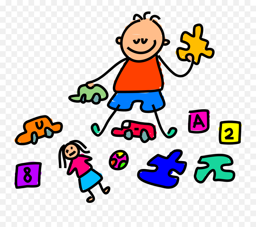 Boy Playing With Toys Clipart - Child Playing With Toys Clipart Png,Toys Clipart Png