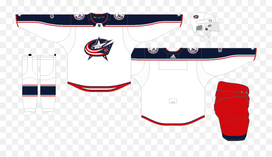 Columbus Blue Jackets - The Nhl Uniform Matchup Database Columbus Blue Jackets Road Uniform 2017 18 Png,Columbus Blue Jackets Logo Png