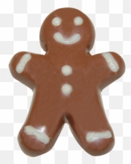 Handmade Chocolate Gingerbread Man - Gingerbread Man Chocolate Png,Gingerbread Man Png