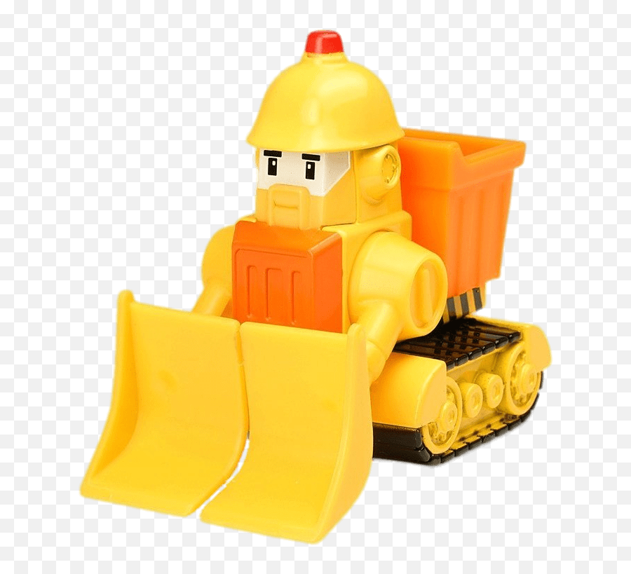 Robocar Poli Character Bruner The Bulldozer Transparent Png - Robocar Poli Characters Png Transparent,Bulldozer Png