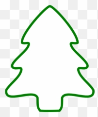 Green - christmastreeoutlinehipng 504598 pixels Transparent Christmas Tree Outline Png