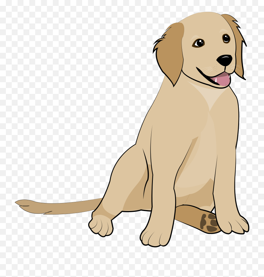 Golden Retriever Puppy - Clipart Cartoon Golden Retriever Png,Puppy Png