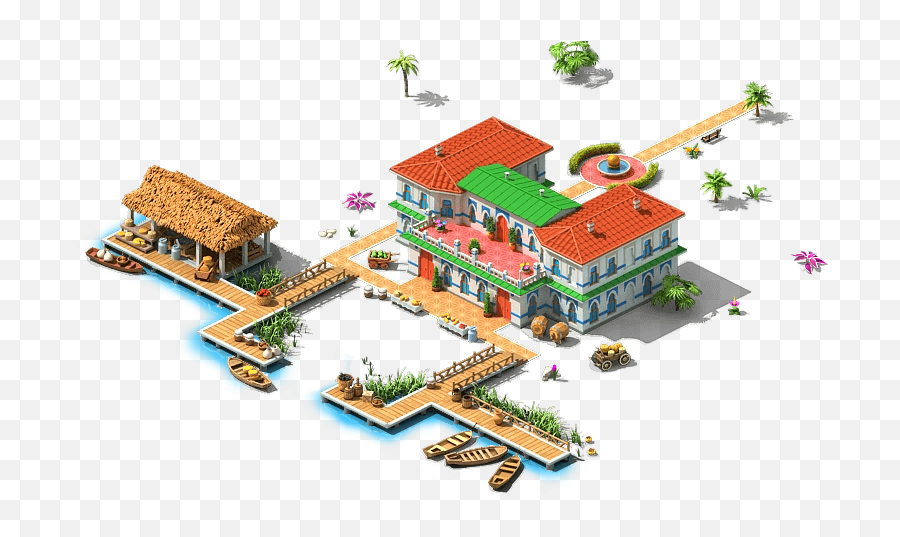 Download Floating Market L1 - Cottage Png Image With No Portable Network Graphics,Cottage Png