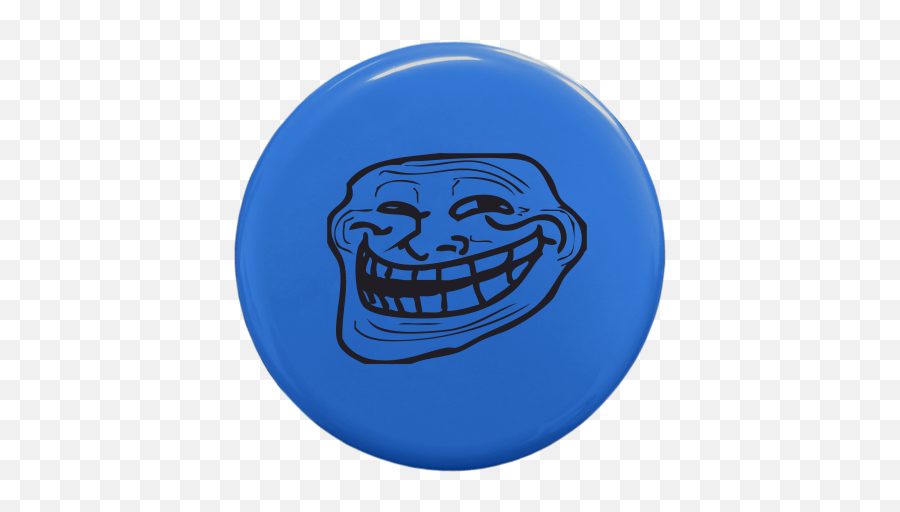 Frisbee With Printing Troll Face - Kaos Batik Combed30s Png,Troll Face Png