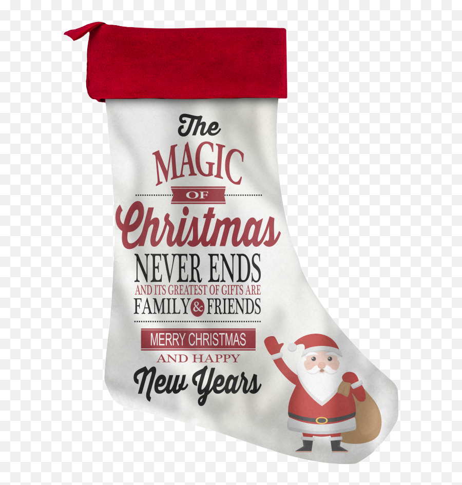 Christmas Stocking - Santa Clause And Quotes Bn04 Christmas Stocking Family Quotes Png,Santa Clause Png