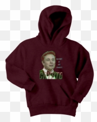 Elon Musk Bitcoin Is The Future Youth Hoodie - Shirt Full Hooded Png,Elon Musk Png