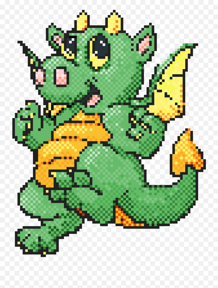 Pixilart - Tiny Green Dragon By Letiche Fictional Character Png,Green Dragon Png