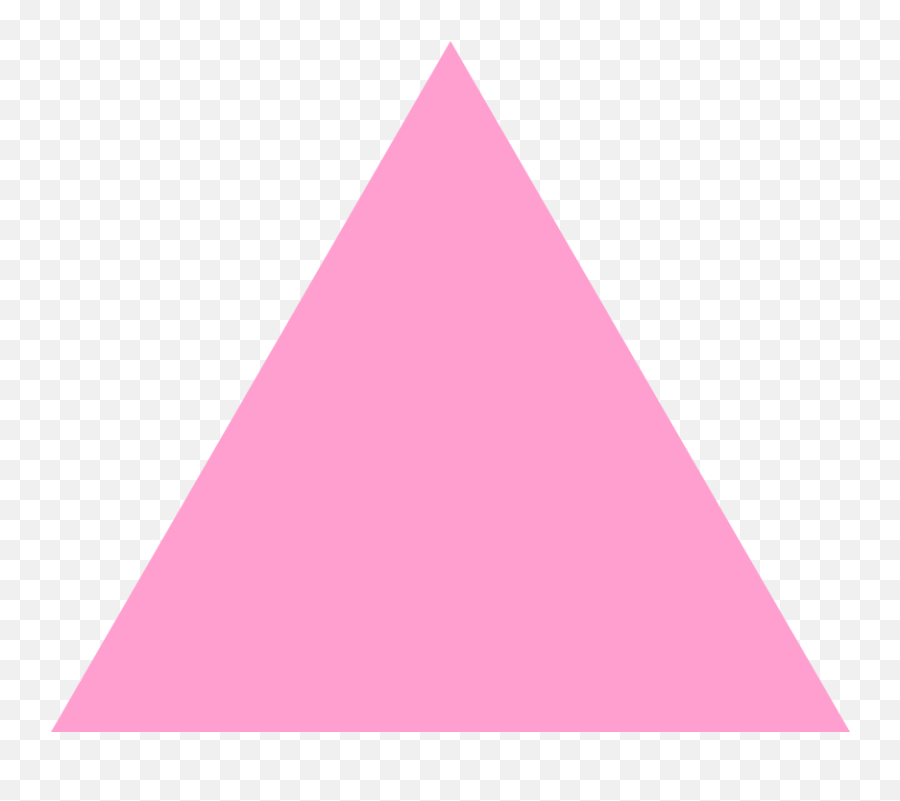 Full Size Png Image - Triangle Shape Pink Color,Traingle Png