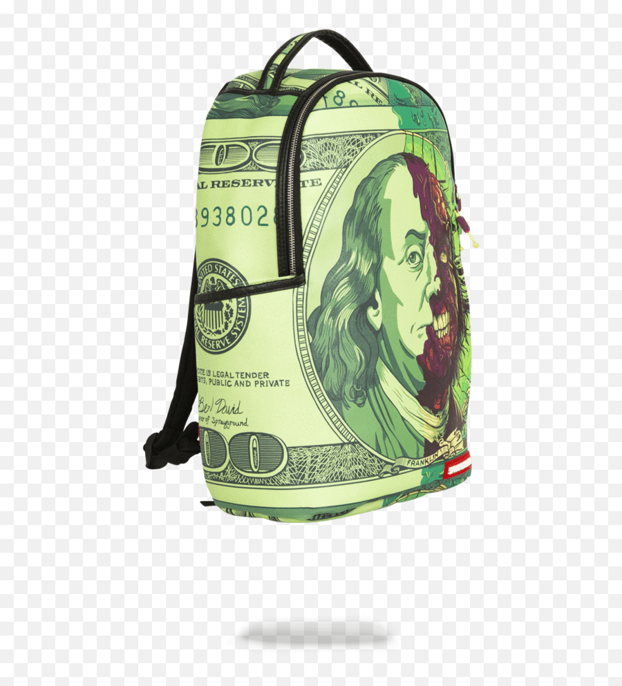 Download Sprayground - Ben Zombie Franklin Backpack Sprayground Backpack Gorge Washington Png,Benjamin Franklin Png