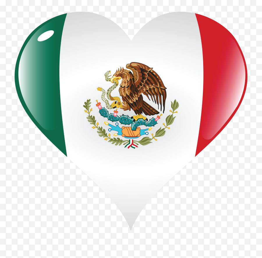 Flag Heart - Mexico Flag Symbol Png,Bandera De Mexico Png