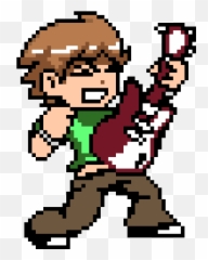 Scott Pilgrim Pixel Art Maker - Pixel Art Minecraft Anime Png,Pilgrim Png
