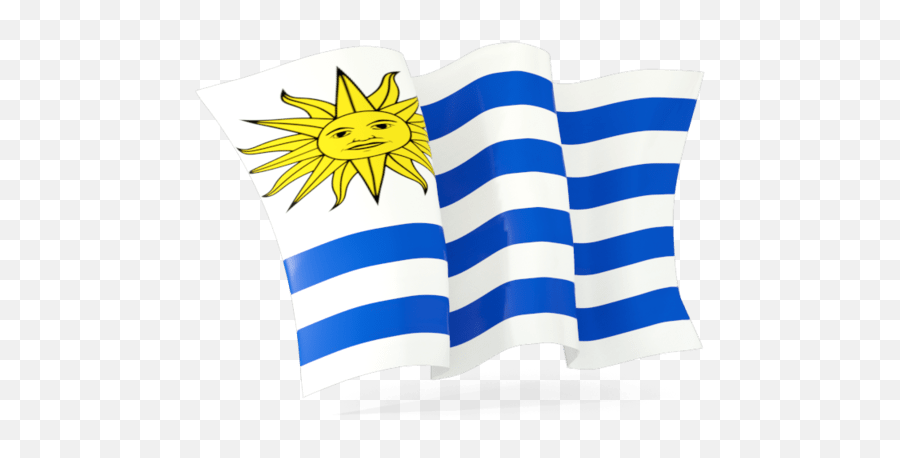 Uruguay Flag Wave Transparent Png - Liberia Waving Flag,Uruguay Flag Png