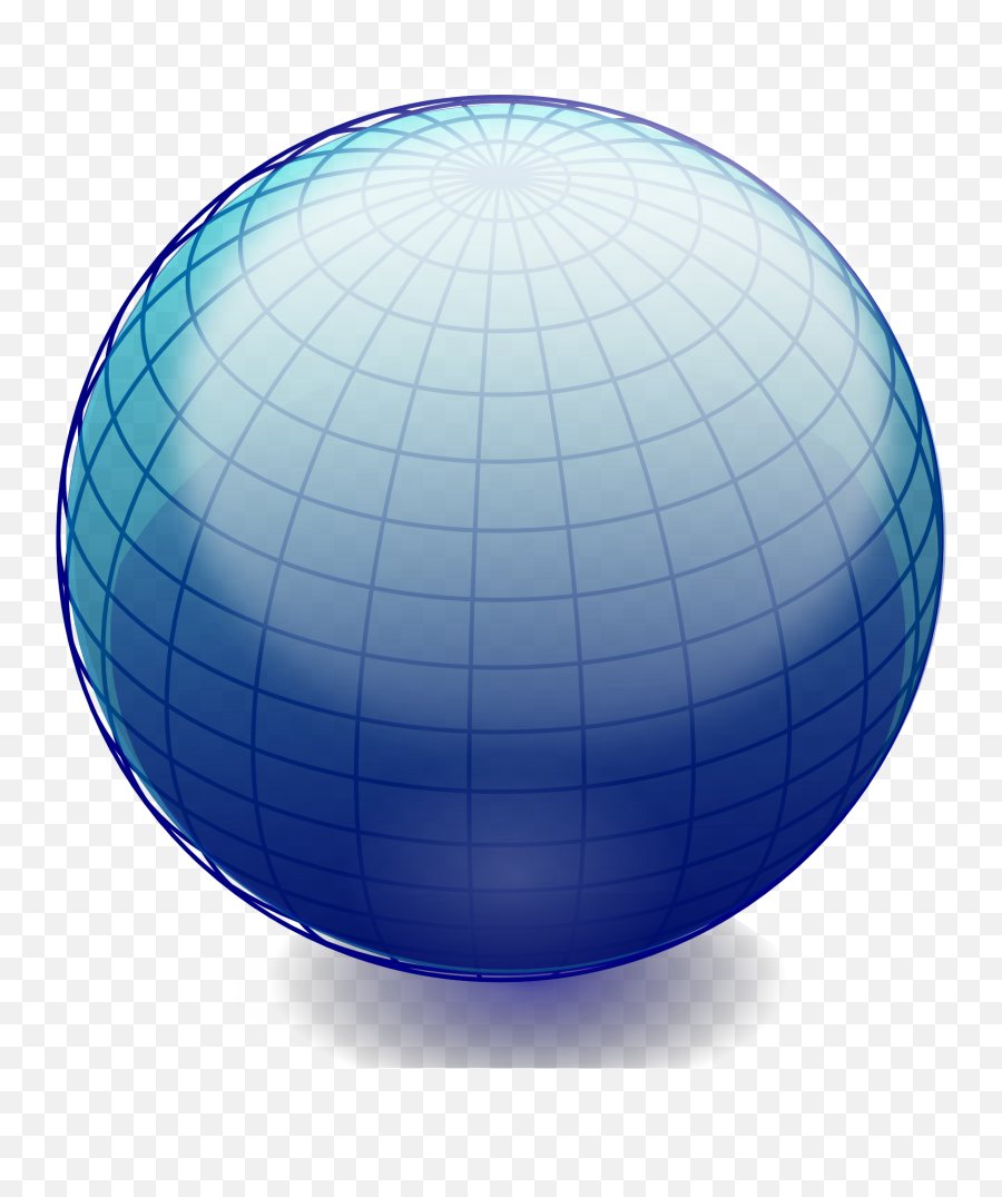 Blue Glossy Globe Free Image - Globe Shape Png,Globe Grid Png