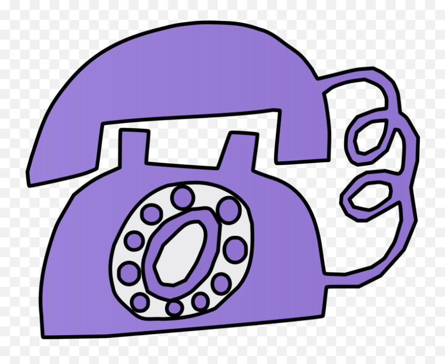 Download Hd Purple Phone - Purple Telephone Clipart Purple Telephone Clipart Png,Phone Clipart Transparent