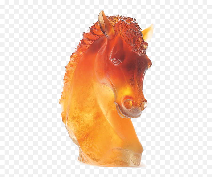 Daum Crystal Andalousian Horses Head - Daum Tete De Cheval Png,Horse Mask Png