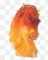 Daum Crystal Andalousian Horses Head - Daum Tete De Cheval Png,Horse Mask Png