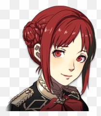 Monica - Fire Emblem Three Houses Red Hair Girl Png,Monika Transparent