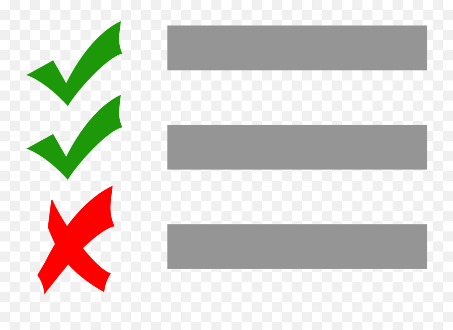 Checklist Test Check - Checklist And Cross Png,Checklist Png