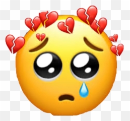 Emjoi Sad Bronkeharts Sticker - Really Hurts Emoji Meme png