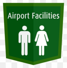 Passenger Guides - Airport Facilities Png Icon Transparent Man Woman