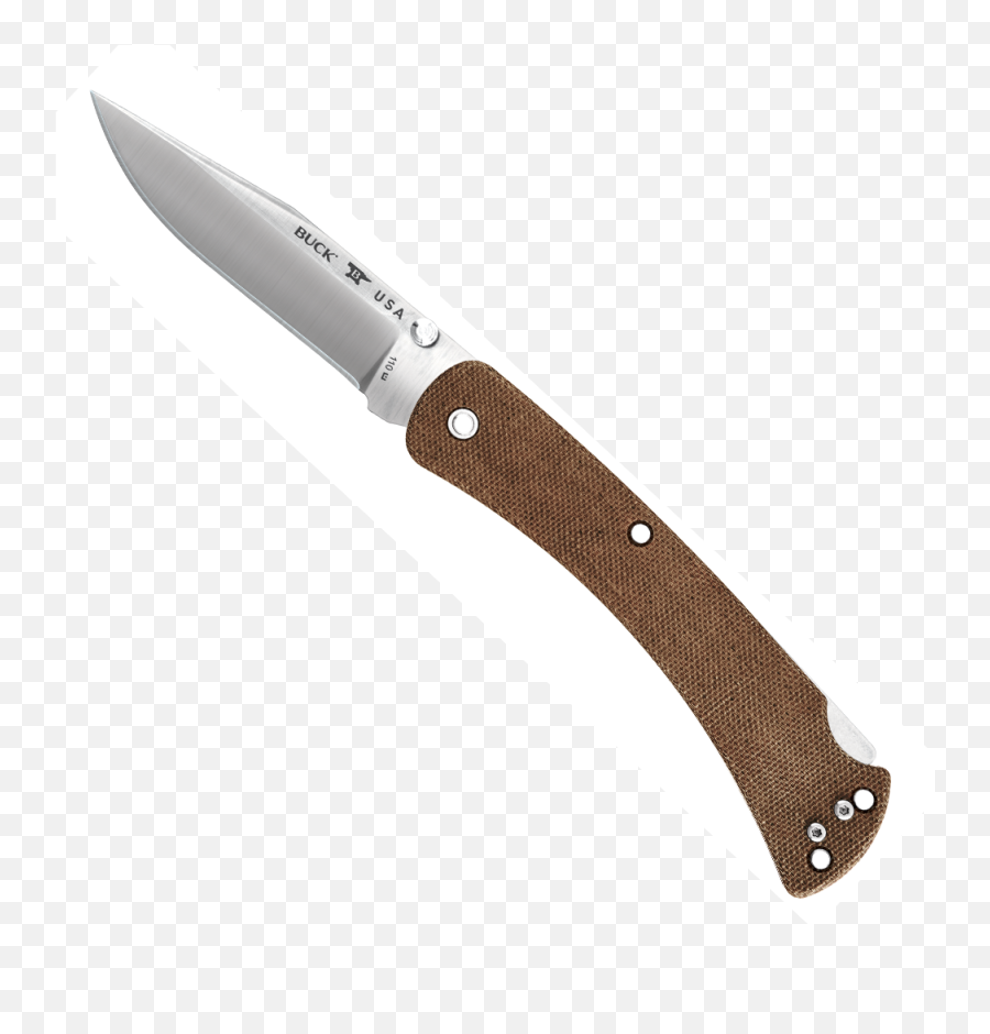 Buck 110 Slim Pro Brown Micarta Folding - Solid Png,Tingley Icon Jacket