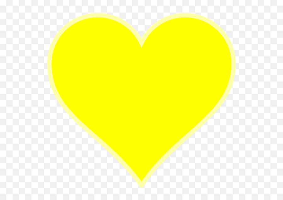 Yellow Heart Transparent Background - Transparent Background Yellow Heart Png,Heart On Transparent Background